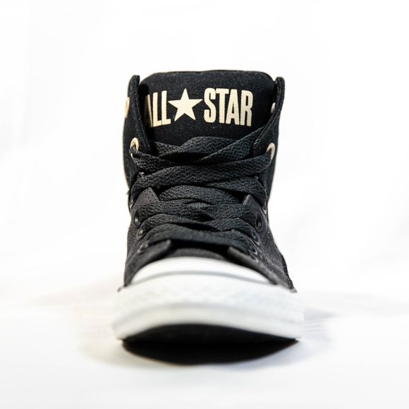 Converse Chuck Taylor All Star High Street Black High Top Big Kid Shoes Size 4 - Picture 11 of 12